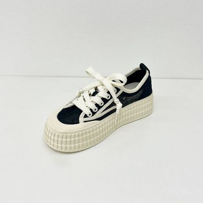 PU Mid Top Canvas Shoes Women Espadrilles Canvas Sneakers For Women