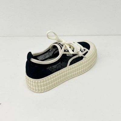 PU Mid Top Canvas Shoes Women Espadrilles Canvas Sneakers For Women