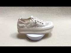 Chaussures de mode décontractées pour femmes avec surface de méthamphétamine respirante et dentelle