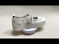 Chaussures de sport de mode pour femmes avec perle sur la surface pour une utilisation occasionnelle en été OEM