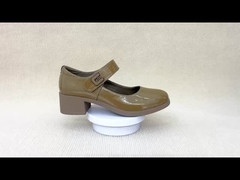 Les dames de mode décontractée couleur brune U noeud talons de luxe