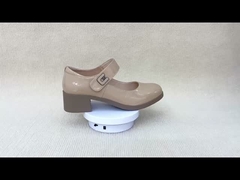 Les dames décontractées de la mode de couleur crème U noeud de luxe des chaussures de coin